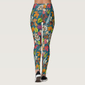 boho Herbstpfau-Leggings Leggings (Rückseite)