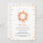 Boho Here kommt die Son Baby Boy Dusche Einladung (Vorderseite)