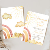 Boho Here kommt die Son Baby Dusche Einladung