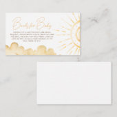 Boho Here kommt die Son Baby Shower Books for Baby Begleitkarte (Vorne/Hinten)