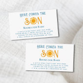 Boho Here kommt die Son Baby Shower Books for Baby Begleitkarte