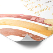 Boho Here kommt die Son Baby Shower Mama Osa Bar Poster (Ecke)