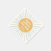 Boho Here kommt die Sonnenscheinsdusche des Sohnes Serviette (Ecke)