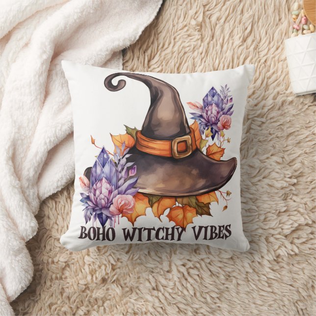 Boho-Hexen-Vibes Halloween  Kissen (Decke)