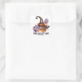 Boho-Hexen-Vibes Halloween Quadratischer Aufkleber (Tasche)