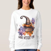 Boho-Hexen-Vibes Halloween Sweatshirt (Vorderseite)