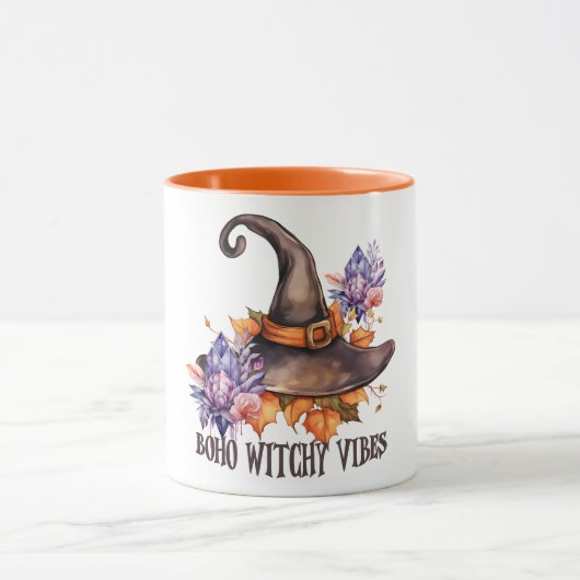 Boho-Hexen-Vibes Halloween Tasse (Zentrum)