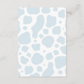 Boho Highland Cow Blue Pampas Books for Baby Boy Begleitkarte (Rückseite)