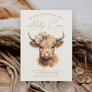 Boho Highland Cow Budget Kindergeburtstagsfeier
