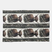 Boho Highland Cow Geschirrtuch (Horizontal)