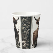 Boho Highland Cow Pappbecher (Links)