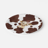 Boho Highland Cow Print Paper Teller (Schrägansicht)