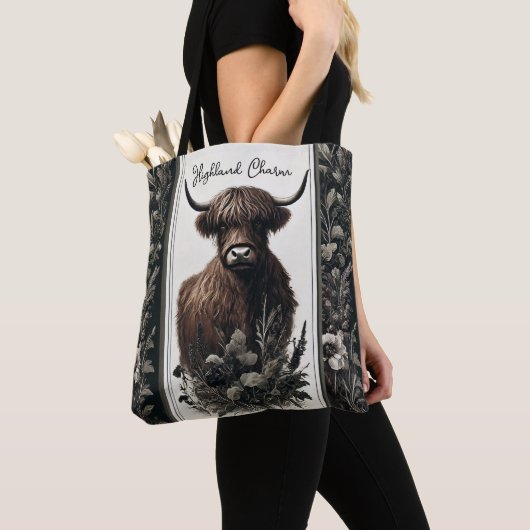 Boho Highland Cow Tasche (Von Nahem)