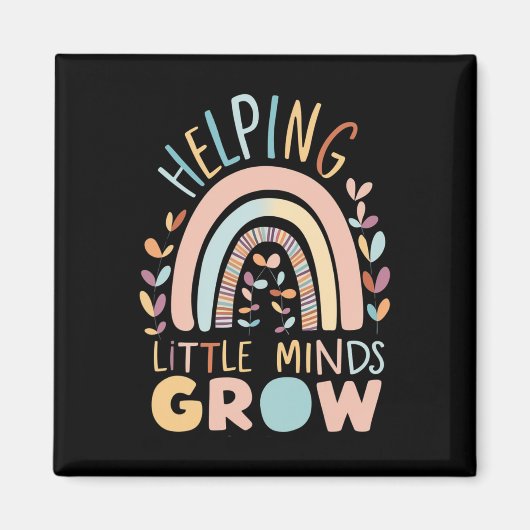 Boho hilft Little Minds dabei, Teak zu züchten Magnet (Vorne)
