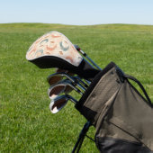 Boho Himmelblumen-Mondmuster (6) Golf Headcover (In SItu)