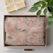 Boho-Himmels-Blumen-Mond-Muster (4) Seidenpapier (Geschenk)