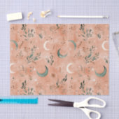 Boho-Himmels-Blumen-Mond-Muster (4) Seidenpapier (Handwerk)