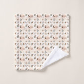 Boho-Himmels-Blumenmuster Badhandtuch Set (Waschlappen)