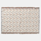Boho-Himmels-Blumenmuster Decke (Vorderseite)