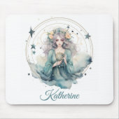Boho Himmels-Hexen-Name Mousepad (Vorne)