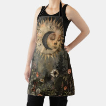Boho Himmels-Sonne-Mond-Wildblumengarten