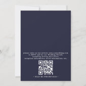 Boho-Himmelsbogen-Mondnacht-QR-Code-Hochzeit Einladung (Rückseite)
