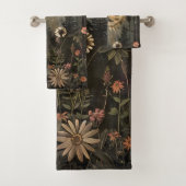 Boho Himmelsgarten mit Sonne, Mond und Wildblumen Badhandtuch Set (Insitu)