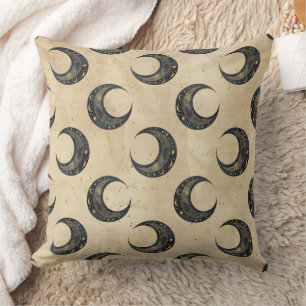 Boho Himmelsmond Goldmuster Kissen