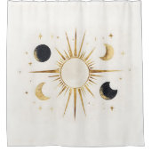 Boho Himmlisches Glück Duschvorhang (Vorderseite)