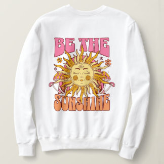 Boho Hippie 70er Jahre Positive Vibes Grafik Sweatshirt