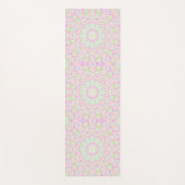 Boho Hippie Eclectic Funky Colorful Pastel Mandala Yogamatte (Vorderseite)