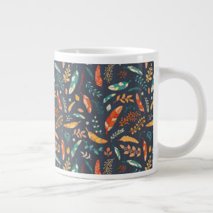 Boho Hippie Federmuster Jumbo-Tasse