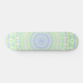Boho Hippie Funky Eclectic Spring Pastel Mandala Skateboard (Horizontal)