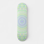 Boho Hippie Funky Eclectic Spring Pastel Mandala Skateboard (Vorne)