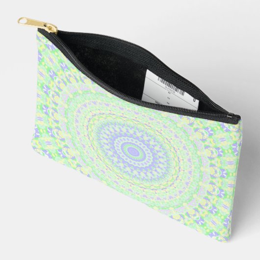 Boho Hippie Funky Eclectic Spring Pastel Mandala Zubehörtasche (Offen)