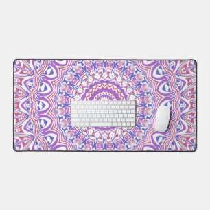 Boho Hippie Funky Groovy Bohemian Kaleidoskop Schreibtischunterlage