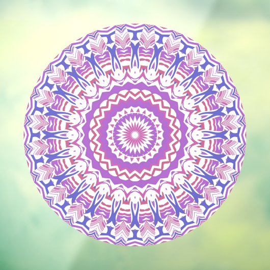 Boho Hippie Funky Groovy Bohemisch Kaleidoscope Fensteraufkleber (Blatt 3)