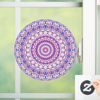 Boho Hippie Funky Groovy Bohemisch Kaleidoscope Fensteraufkleber