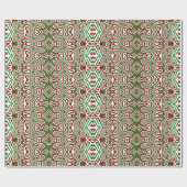 Boho Hippie Funky Trippy Verziert Christmas Mandal Geschenkpapier (Flach)