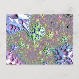 Boho Hippie Groovy Glänzende Farbige Regenbogen Fr Postkarte