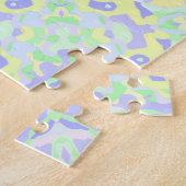 Boho Hippie Groovy Quirky farbenfrohe Weidenpastel Puzzle (Seite)