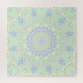 Boho Hippie Groovy Quirky farbenfrohe Weidenpastel Puzzle (Horizontal)