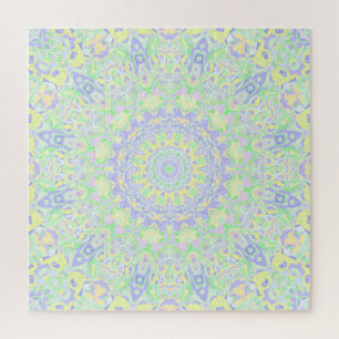 Boho Hippie Groovy Quirky farbenfrohe Weidenpastel Puzzle