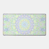 Boho Hippie Groovy Quirky farbenfrohe Weidenpastel Schreibtischunterlage (Vorderseite)