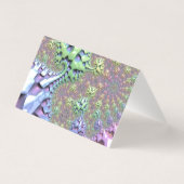 Boho Hippie Groovy Shiny Colorful Rainbow Fraktal (Rückseite)