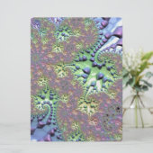 Boho Hippie Groovy Shiny Colorful Rainbow Fraktal (Stehend Vorderseite)