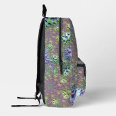 Boho Hippie Groovy Shiny Colorful Rainbow Fraktal Bedruckter Rucksack (Links)
