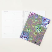 Boho Hippie Groovy Shiny Colorful Rainbow Fraktal Planer (Anzeige)