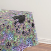 Boho Hippie Groovy Shiny Colorful Rainbow Fraktal Tischdecke (Beispiel)