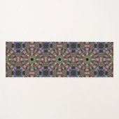 Boho Hippie Mandala Tile Abstrakt Yogamatte (Vorderseite (Horizontal))